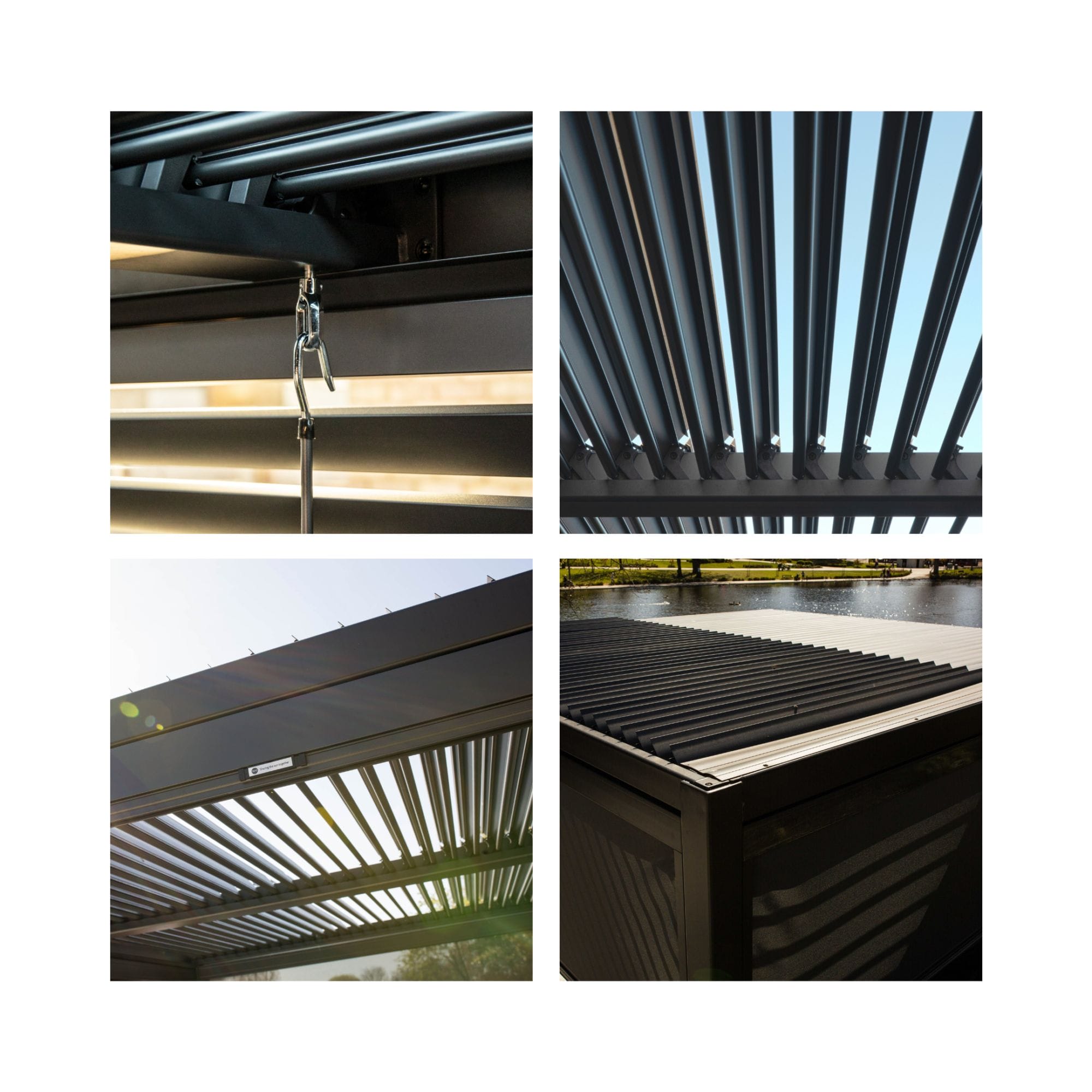 Meranza louvered aluminium pergola for sale