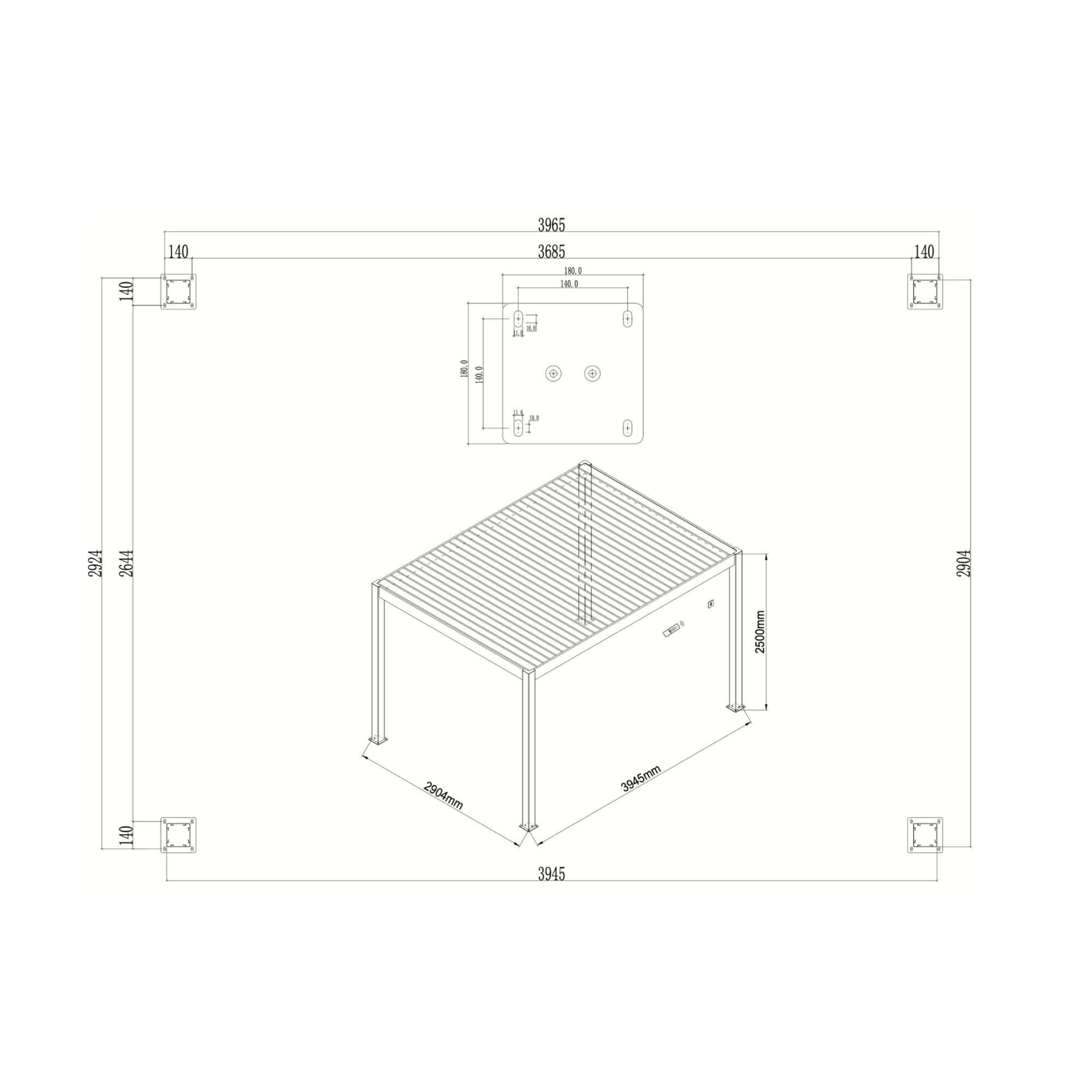 Drawing Plans 4x3m Remanso